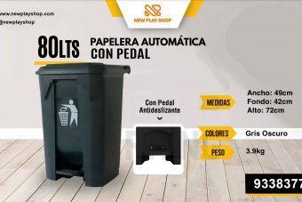 Papelera Automática con pedal - 80 L.