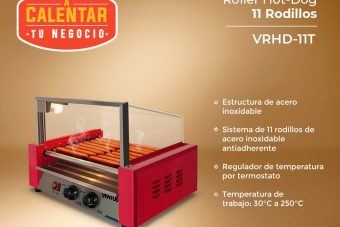 Roller Hot-Dog 11 Rodillos VRHD-11T