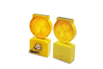 Lámpara Amarilla Destellante Solar
