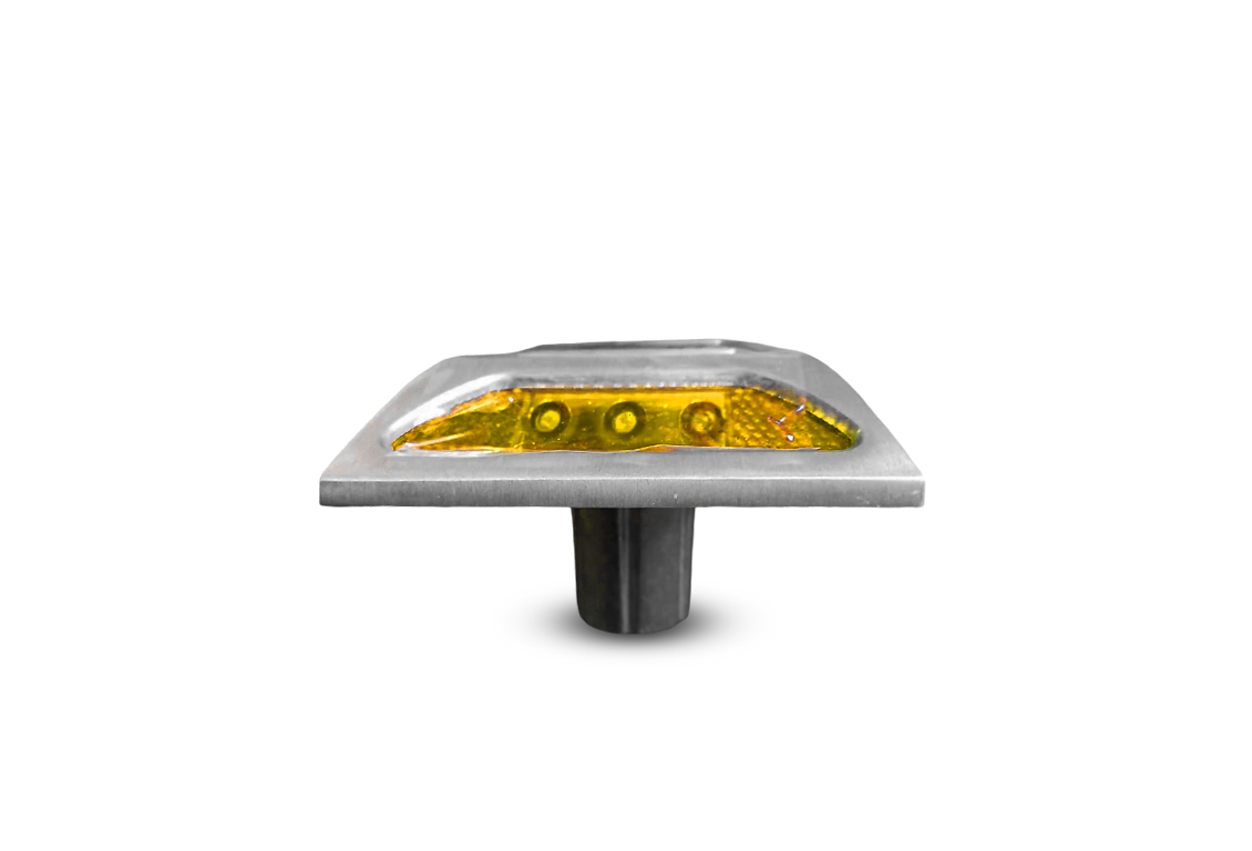 Tacha Vial Solar con Vástago (Amarilla) - Imagen 2