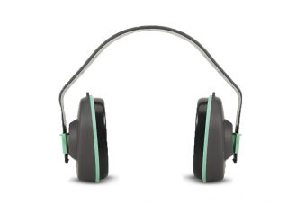 Protector de oído con vincha (plomo / verde)
