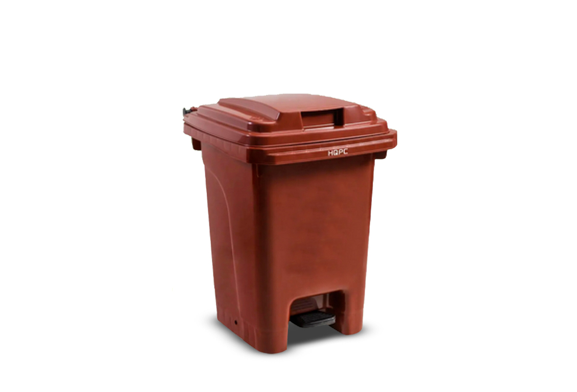 Contenedor Marron Tacho De Basura Color Marron Tacho Con Pedal