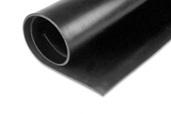 Plancha Caucho SBR negro - 1.5 mm. x 1.2 m. x 10 m. C/L.