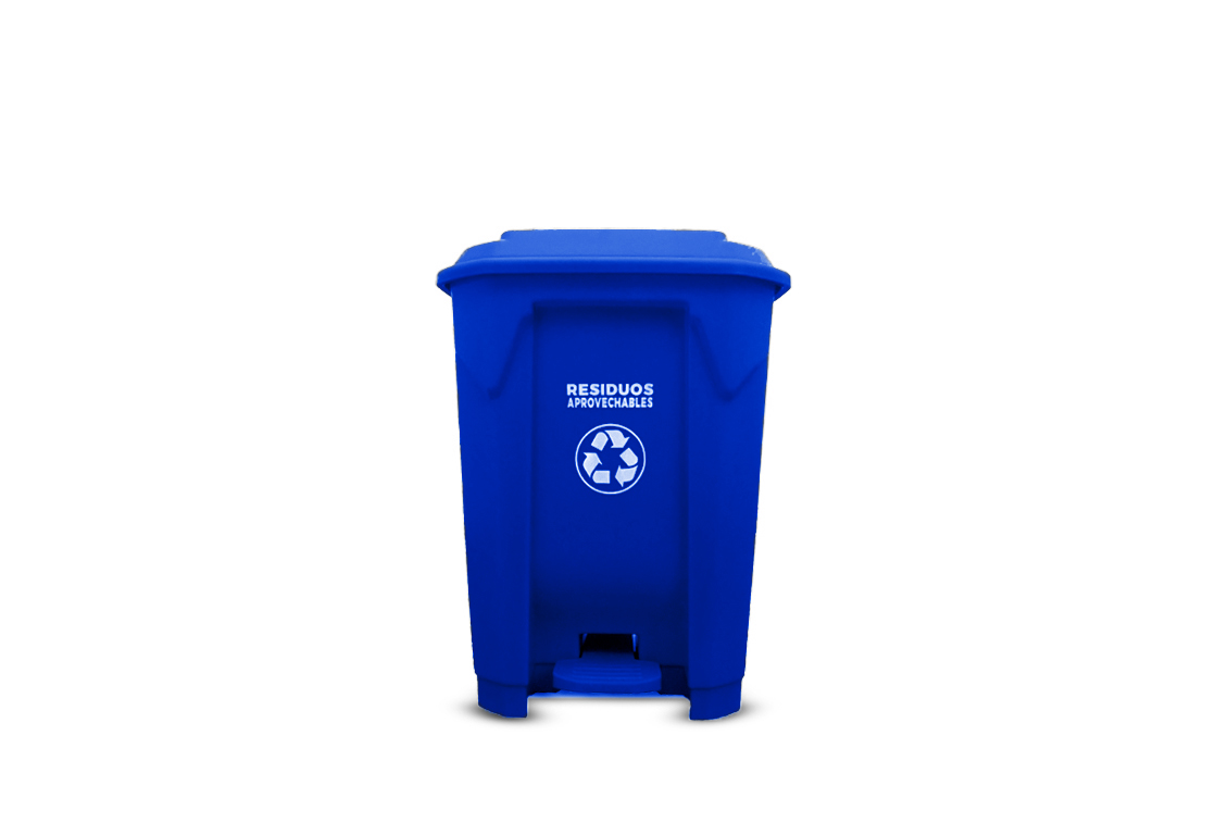 Tacho Azul Tacho con Pedal – 30 L. (Modelo 1) – Newplayshop