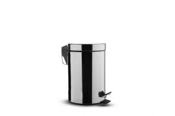 Papelera de Acero Inox. con pedal - 3 L.